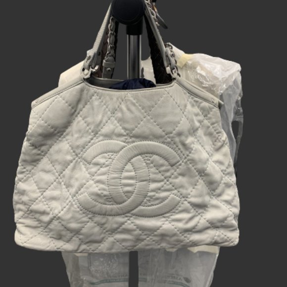 Chanel Shopping Tote — Ice Grey